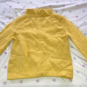 100% cashmere Golden Yellow Women's Turtleneck Sweater